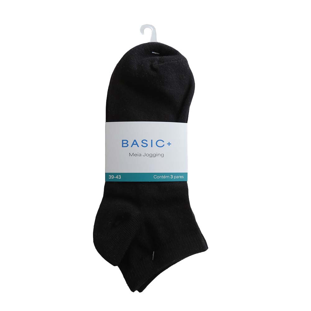 Kit 3 Pares Meia Jogg Basic+ Algodão | Americanas