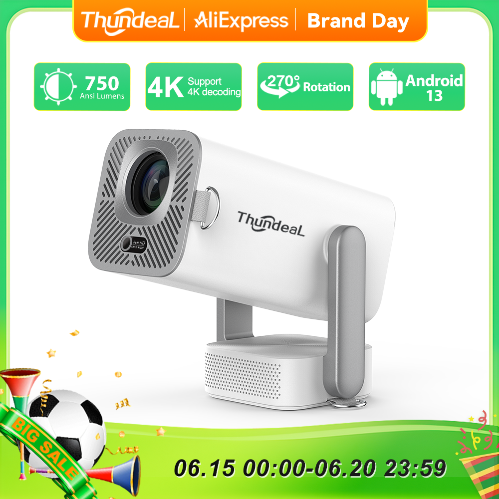 TD80 Pro Projetor LED 1080p para cinema