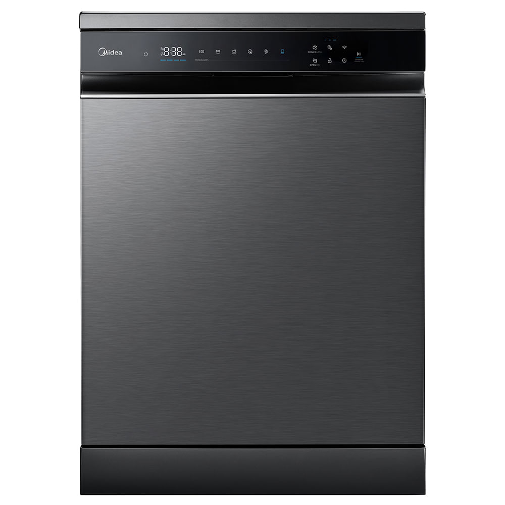 Lava-Louças Midea SmartHome Black Inox com 14 Serviços MDWEF1433GBS