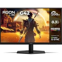 Monitor Gamer AOC 27", Full HD, 200Hz, 0.3ms, IPS, HDR, Ângulo Ajustável - 27G42HE