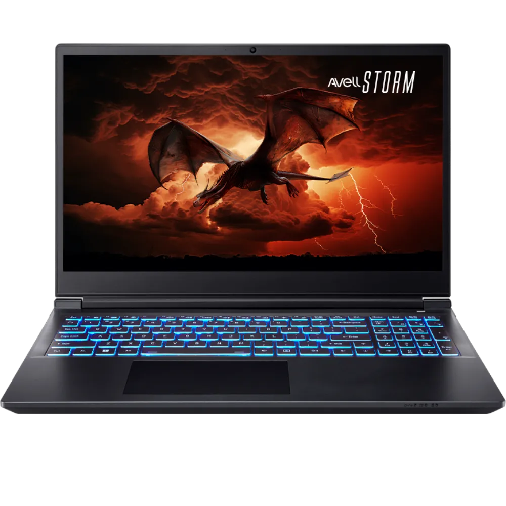 Notebook Gamer Avell STORM 450, Ryzen 5-7640HS, RTX 4050 6GB, 8GB RAM DDR5, 256GB SSD, Tela 15.6" FHD 144Hz