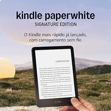Kindle Paperwhite Signature 32GB, Luz Adaptável, Preto