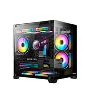 Gabinete Gamer Hyrax HGB705, Vidro Temperado, Preto