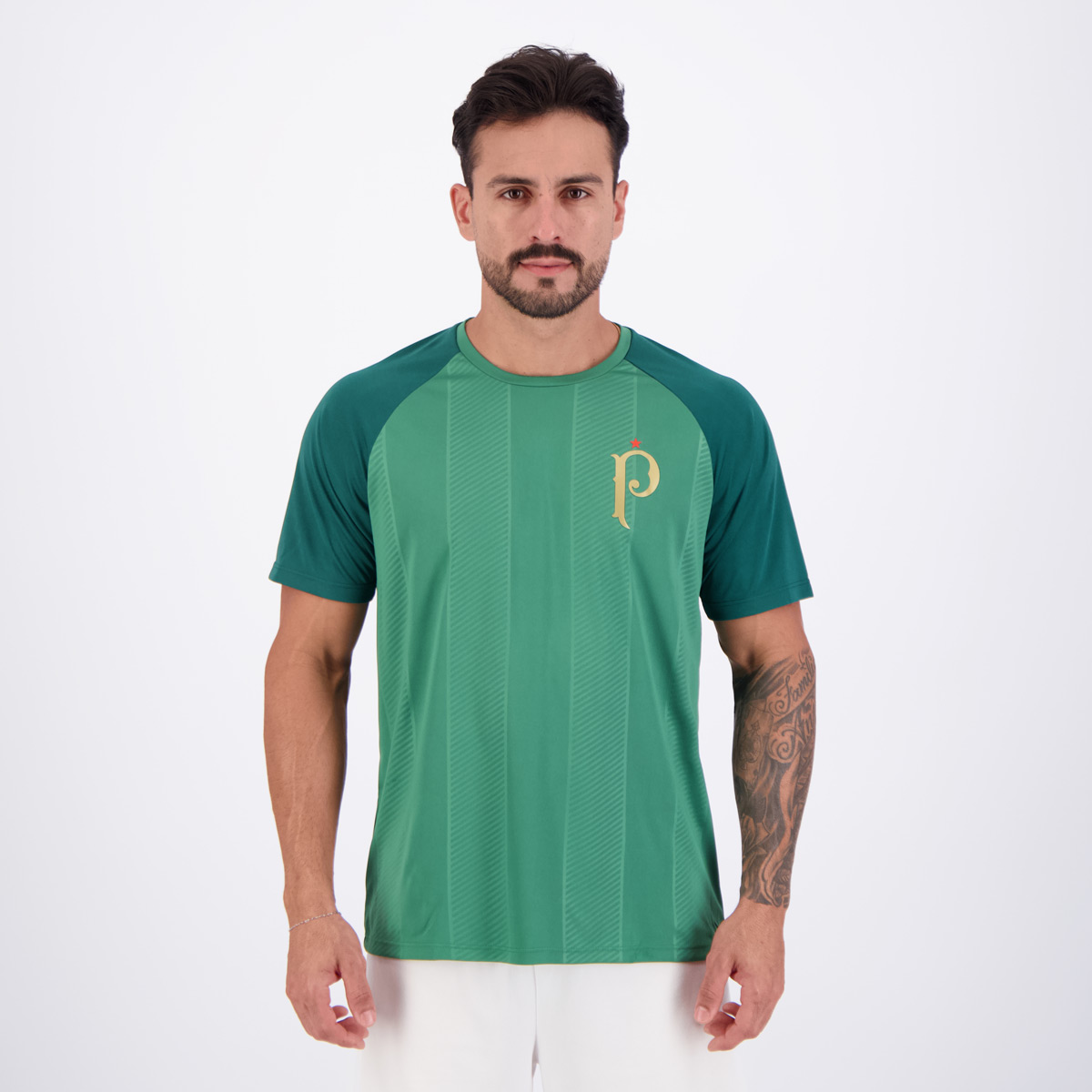 Camisa Palmeiras Palestra Raglan Verde - P ao GG