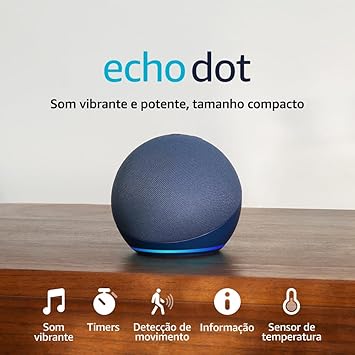 Echo Dot (Geração mais recente) | Smart speaker Wi-Fi e Bluetooth Alexa+
