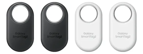  kit 4 Localizador Bluetooth Samsung Smart Tag 2 Preto/Branco