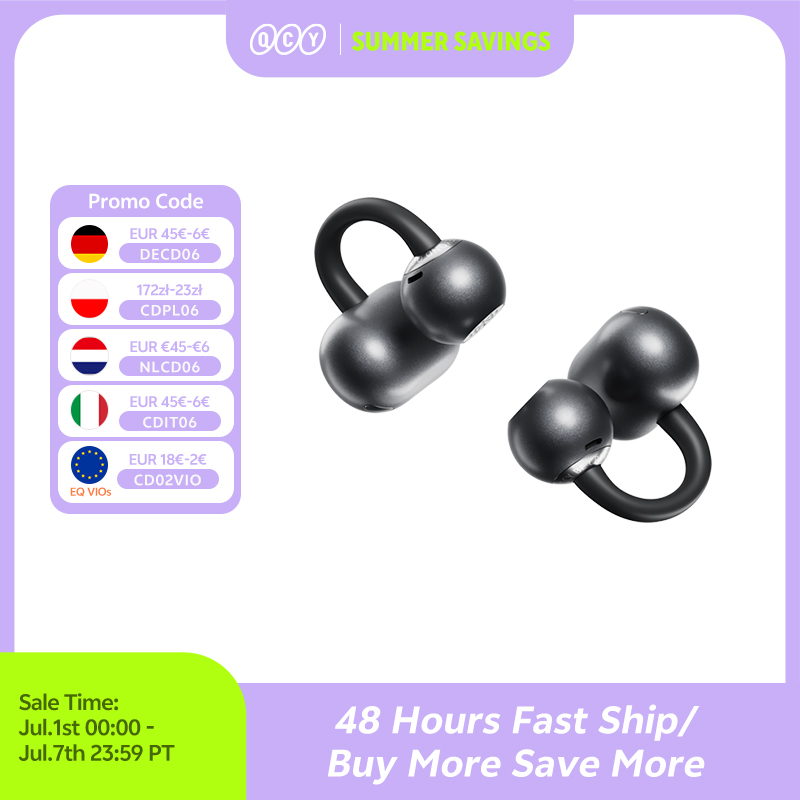 Fones QCY CT06 Bluetooth 6.0 IPX5 Ultraleves