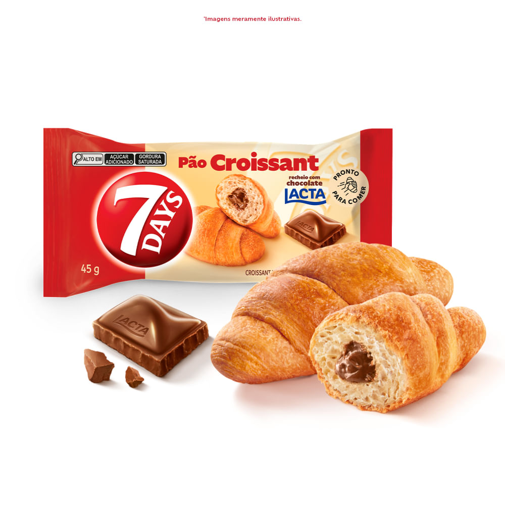 Croissant Chocolate ao Leite Lacta 45g