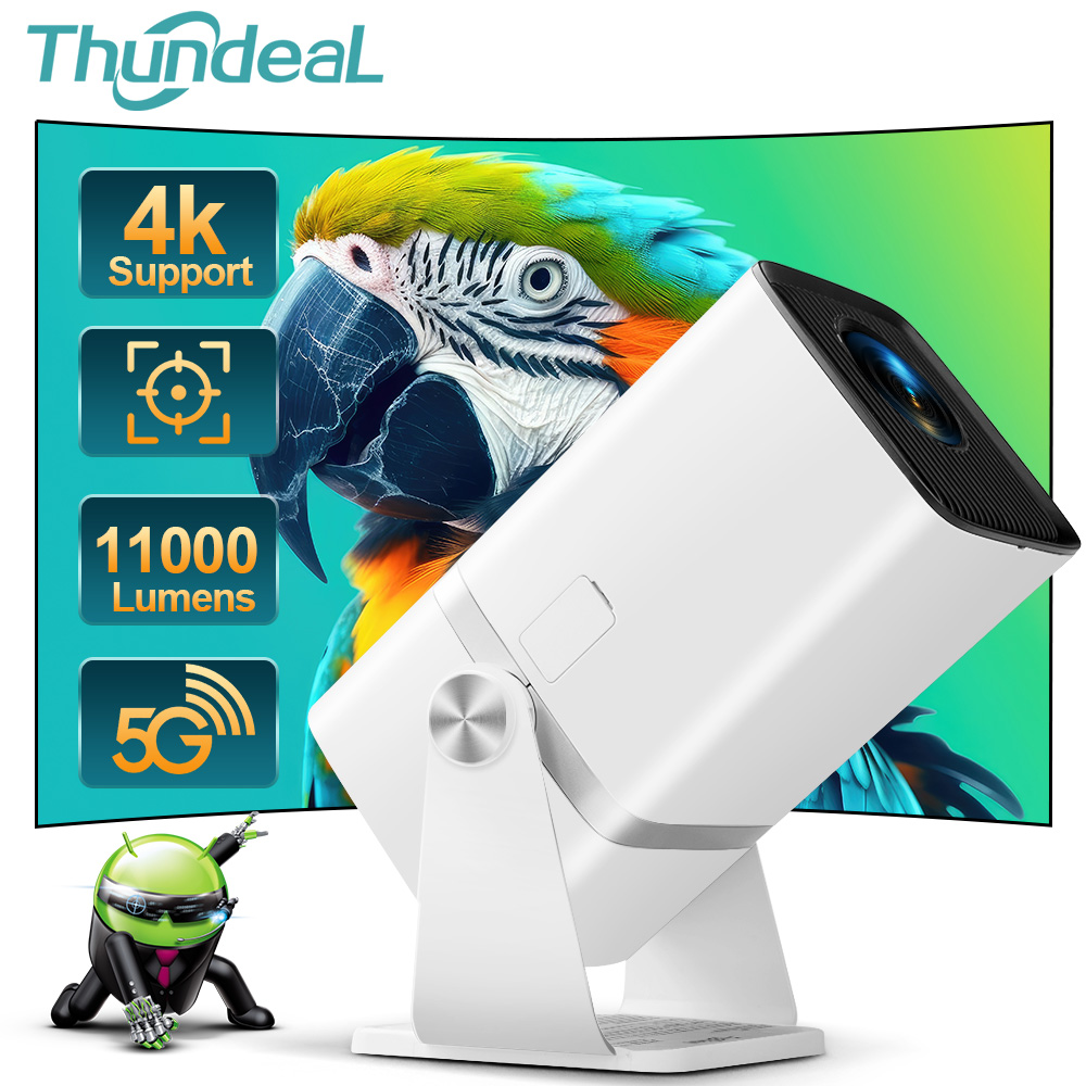 Projetor 4K ThundeaL Full HD Android 13 WiFi 6 TD80W 