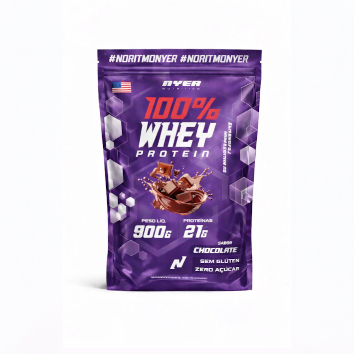 100% Whey Protein Nyer Nutrition 900g Refil – Whey Concentrado