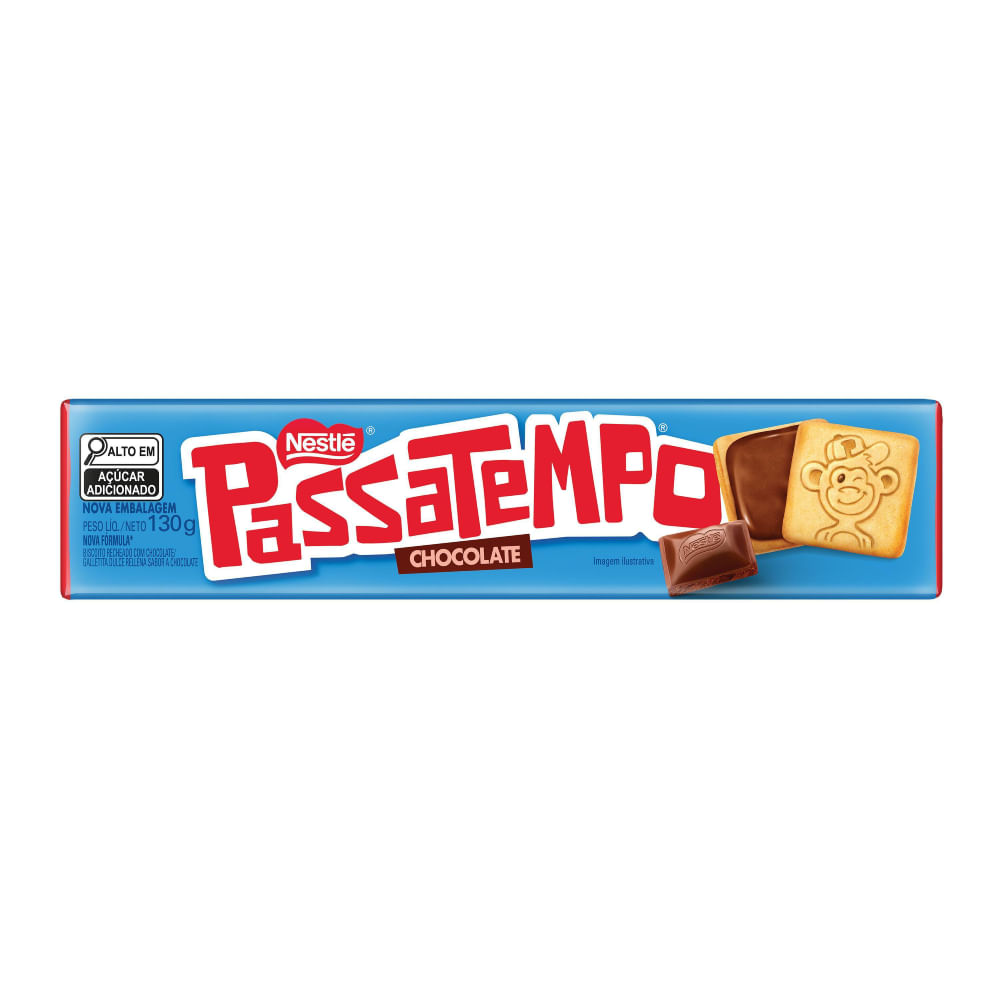 Leve + Pague - Biscoito Recheado Chocolate Passatempo 130g