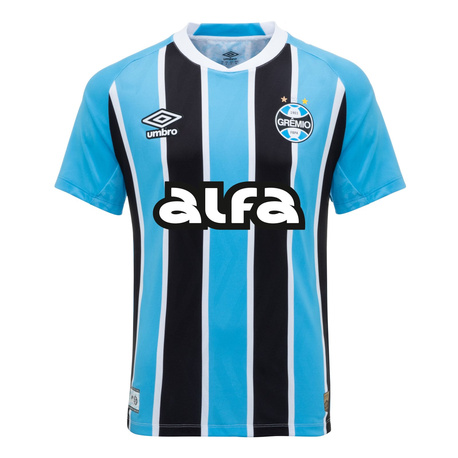 Camisa Grêmio Tricolor Masculina Umbro 25/26 P