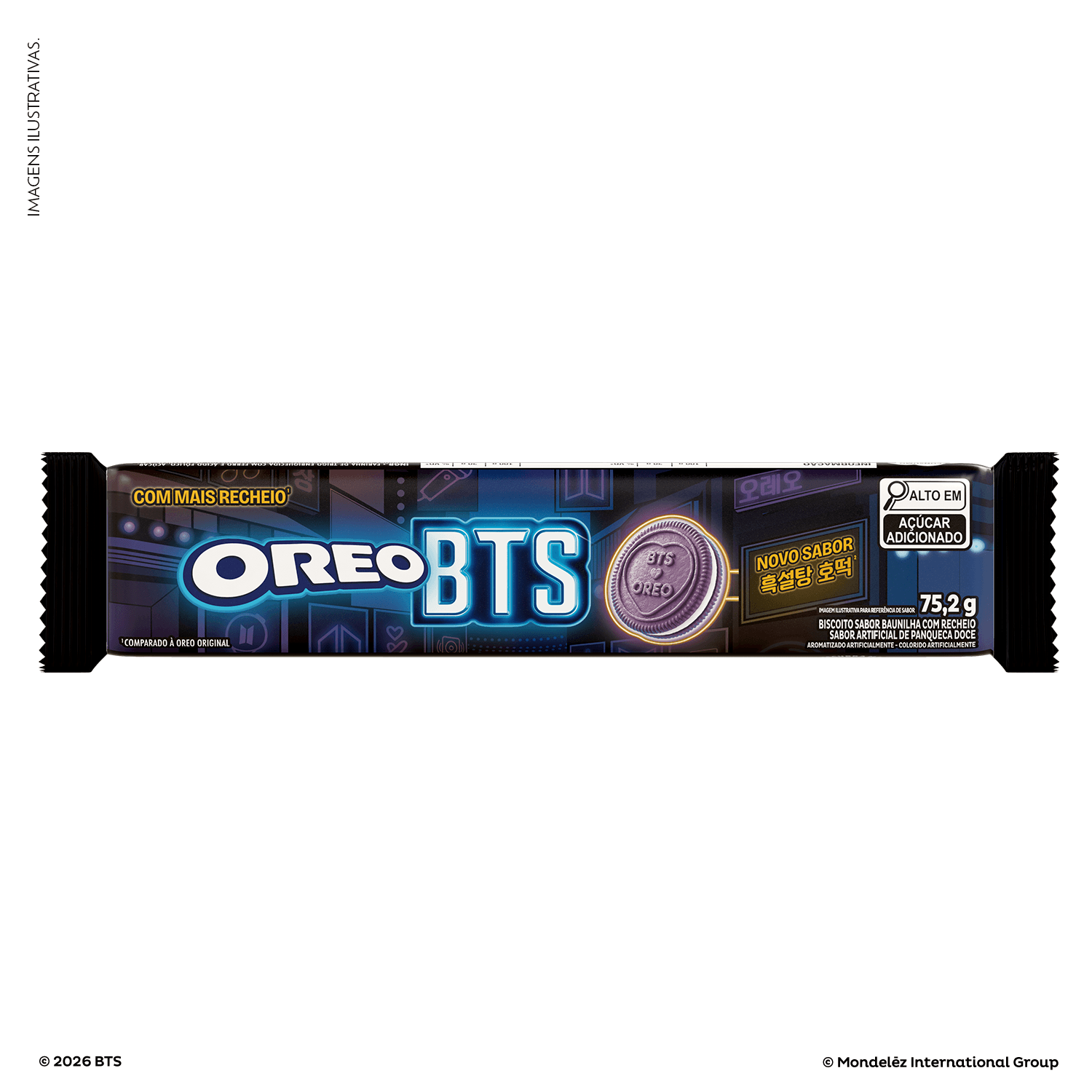 Biscoito Recheado Oreo BTS Hotteok 75,2g