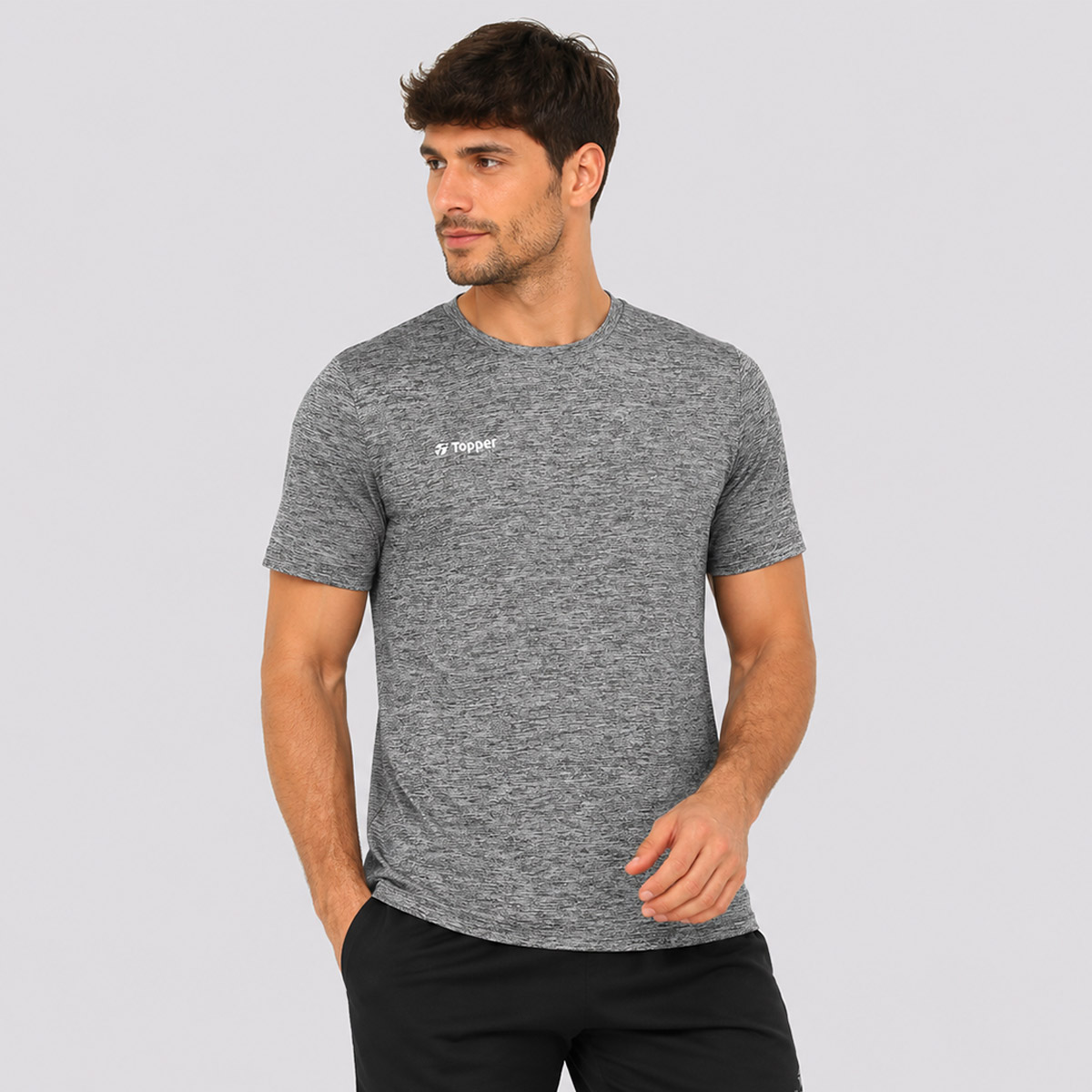 Camiseta Topper Treino Classic Cinza