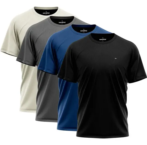 Kit 4 Camiseta Dry-fit Sandrini Masculina