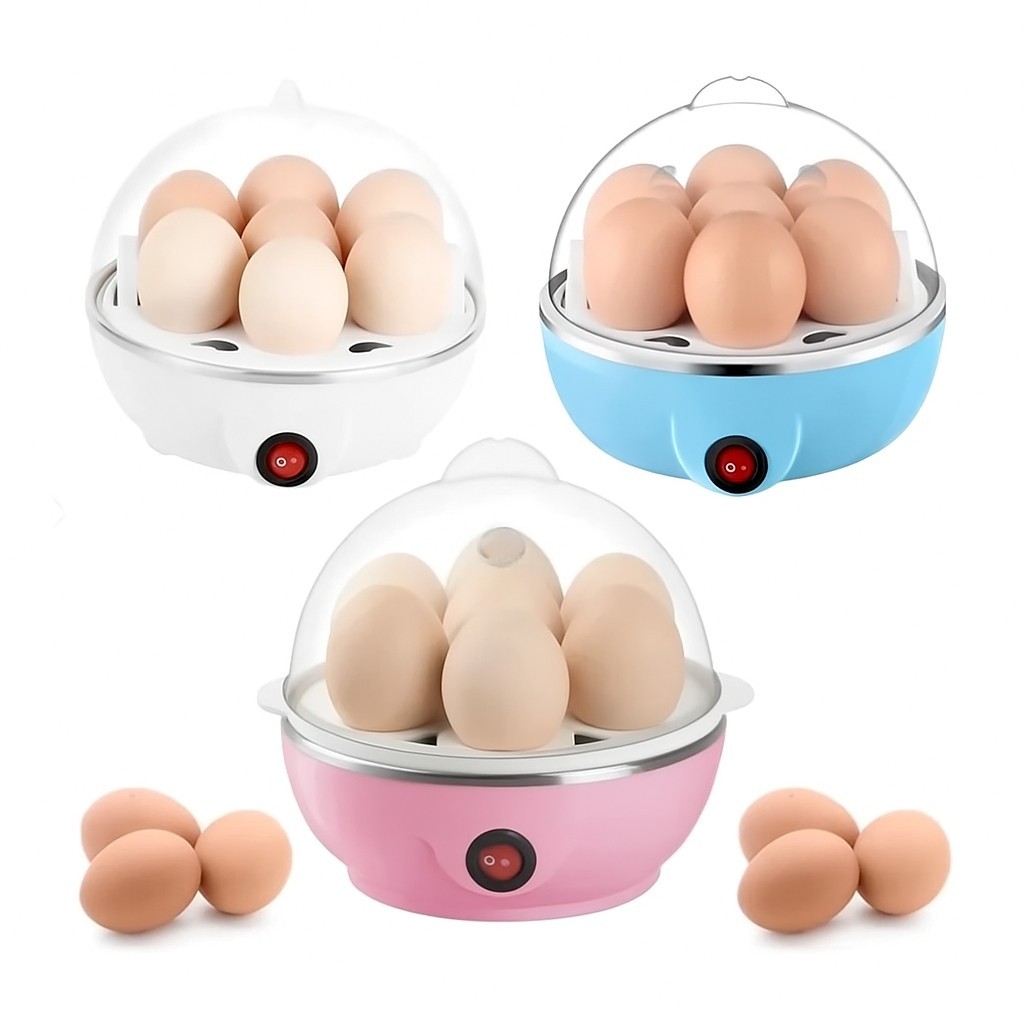 Cozedor Ovos Elétrico 110V Portátil Vapor 7 ovos