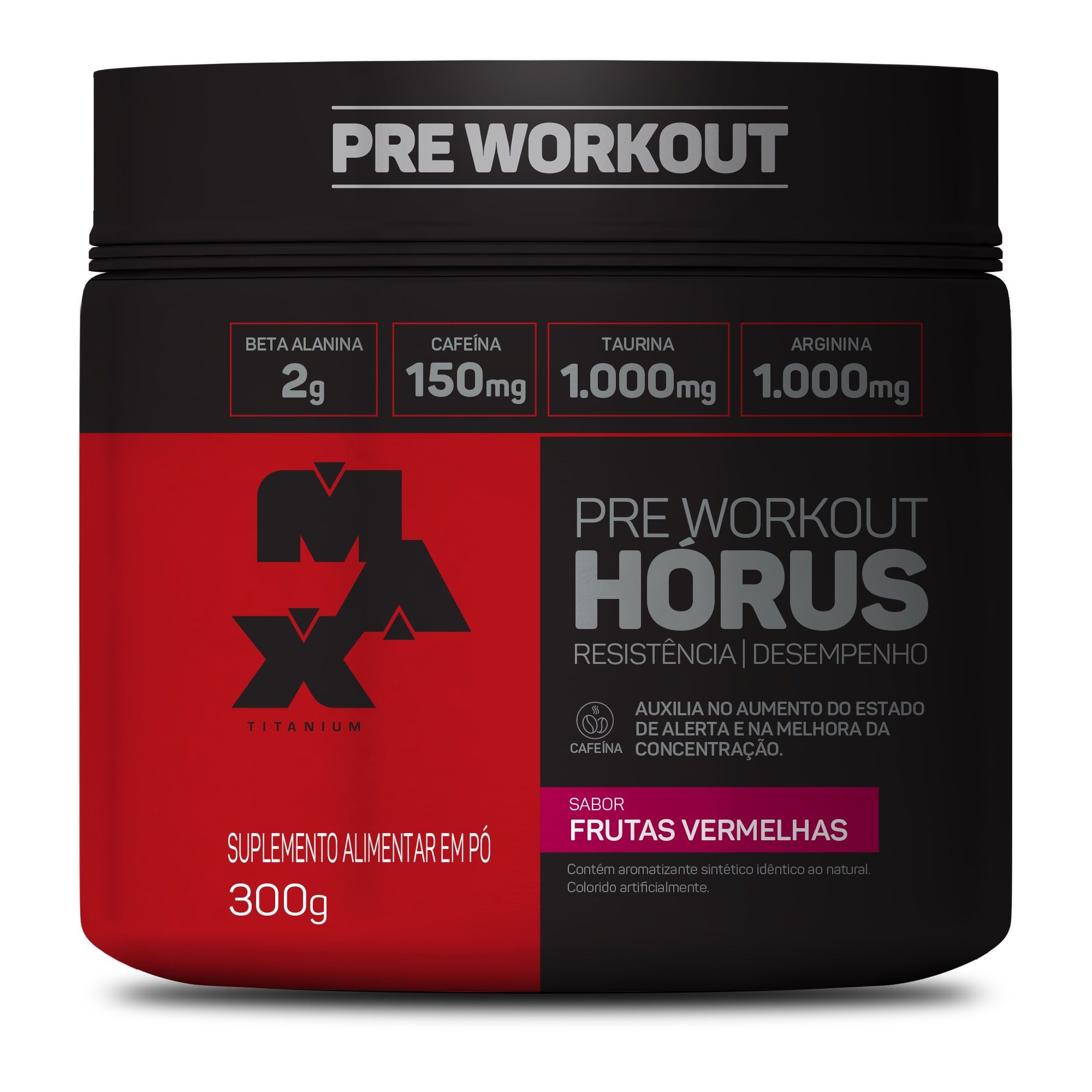 Pre Workout Max Titanium Horus Frutas Vermelhas