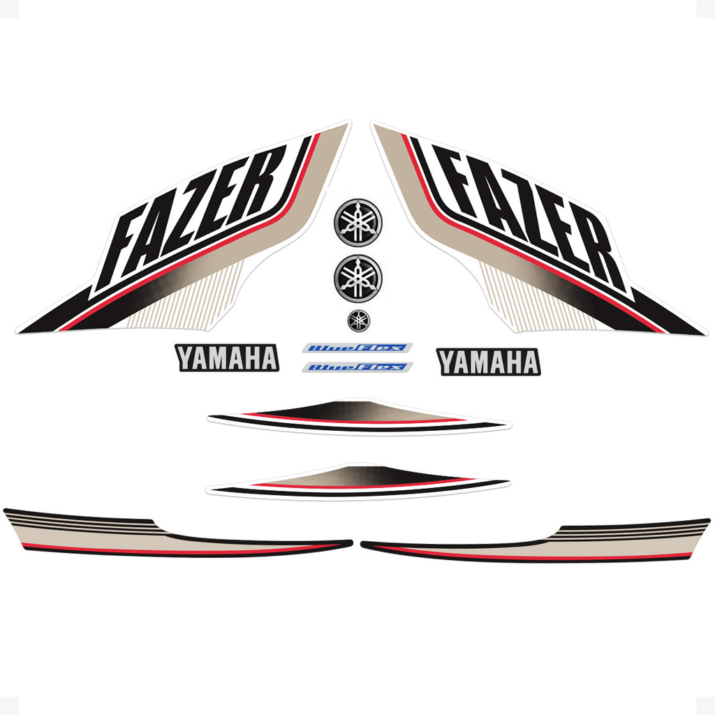 Adesivos Compativel Yamaha Fazer 250 Flex 2015 Moto Branca
