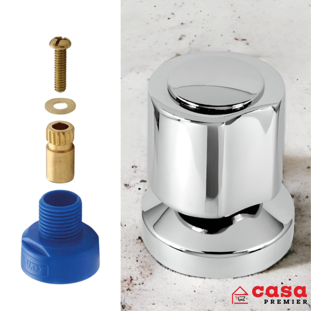 Acabamento Para Registro Pressão Metal C 40 Padrão Deca + Conversor Adaptador Docol para Deca Blukit