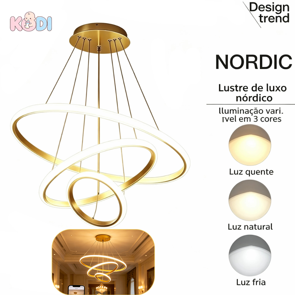 (110-220V) 3 Cores Luminária De Teto Pendente Led Moderna Lustre para Corredor Sala Quarto -O15