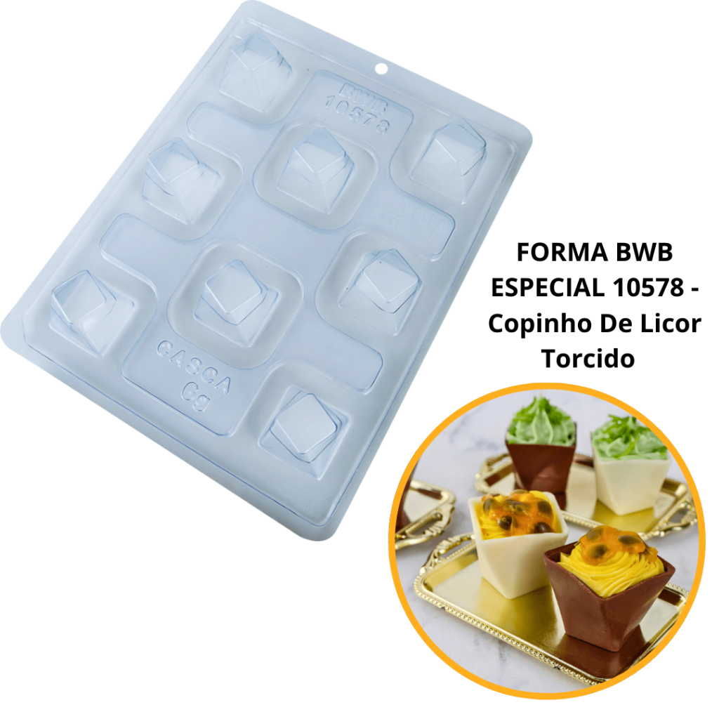 1~4 FORMA ESPECIAL TRAD. - COPINHO DE LICOR TORCIDO 10578 (Bwb Especial) (CHOCO)