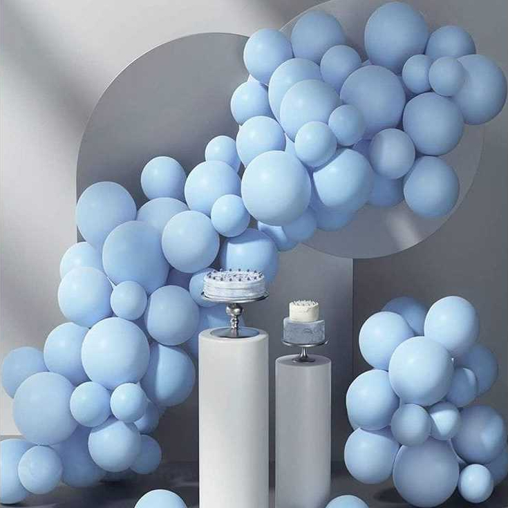 50~250 Balão Bexiga Nº8 AZUL CANDY Cores Pasteis