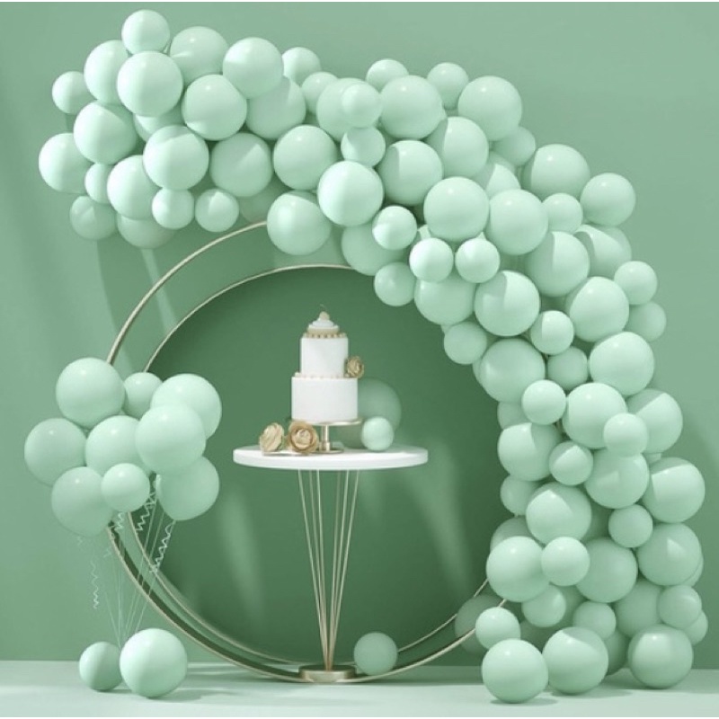 50~250 Balão Bexiga Nº8 VERDE CANDY Cores Pasteis