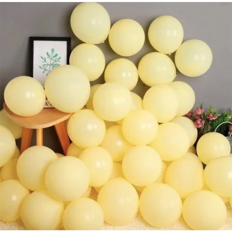 50~250 Balão Bexiga Nº 7 AMARELO CANDY Cores Pasteis