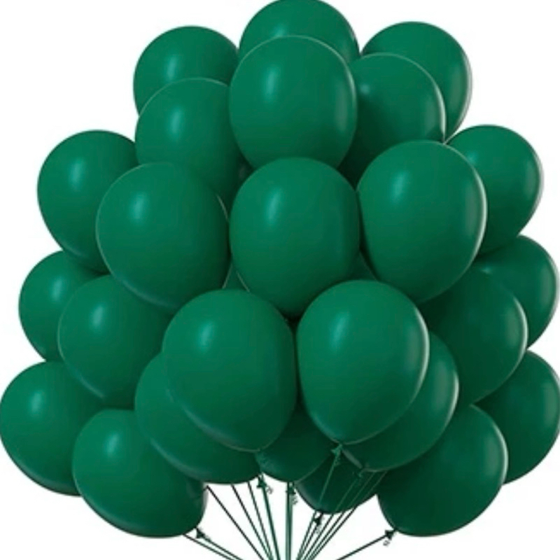 50~250 Balão Número 9 Bexiga Grande Para Festa Aniversário VERDE ESCURO
