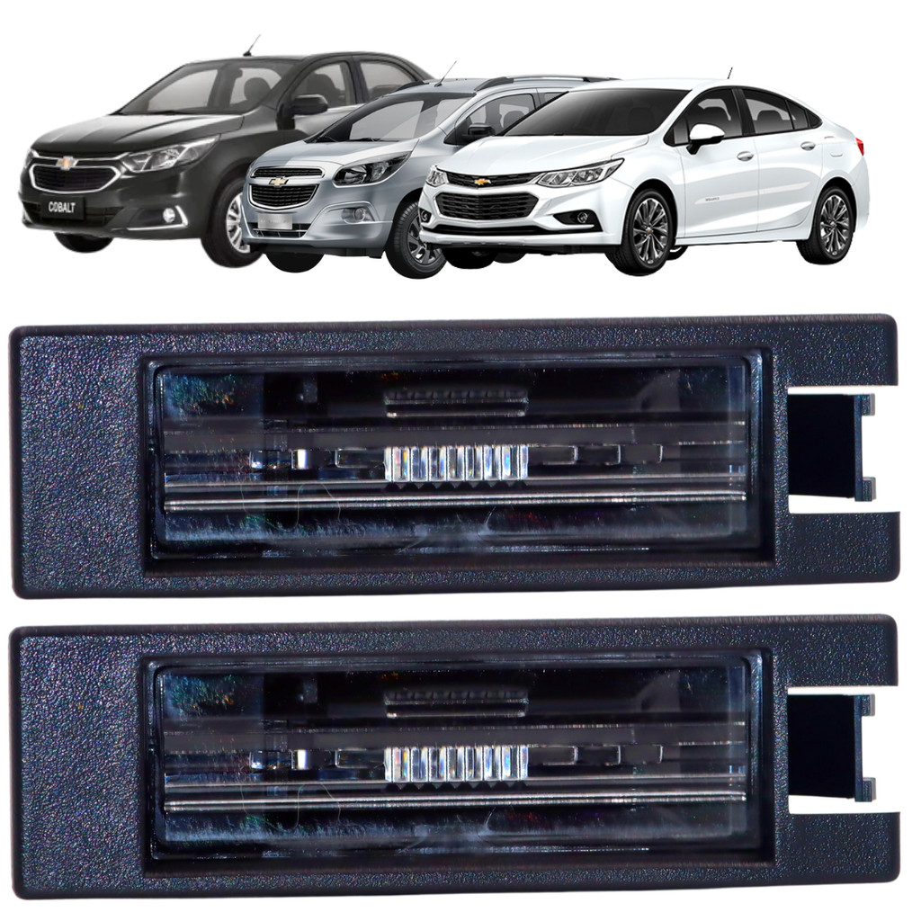 02 Lanterna Da Placa Agile 2010/2014 Montana 2011/2018 Cruze 2017 2018