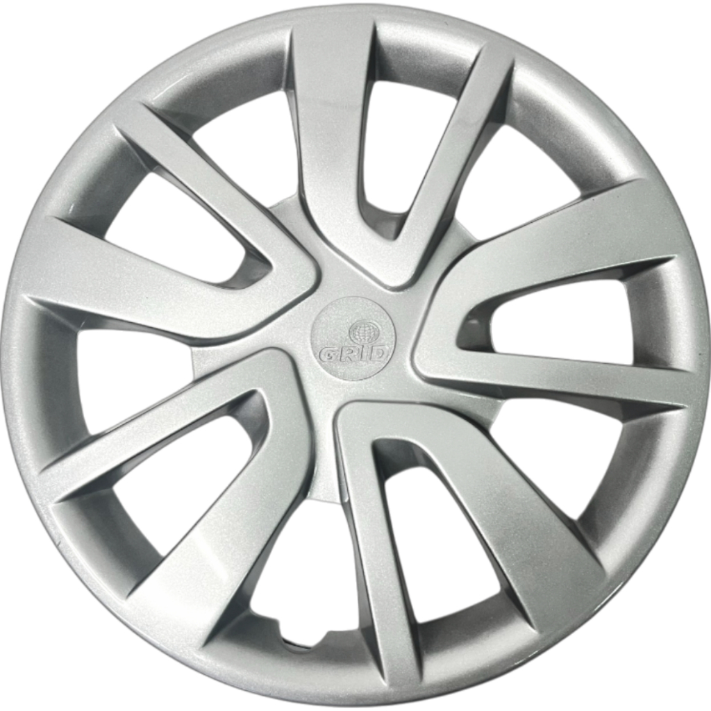 01 Calota Grid Roda Prata Aro 15 Logan Sandero 2014 2015 2016 2017 2018 2019 2020