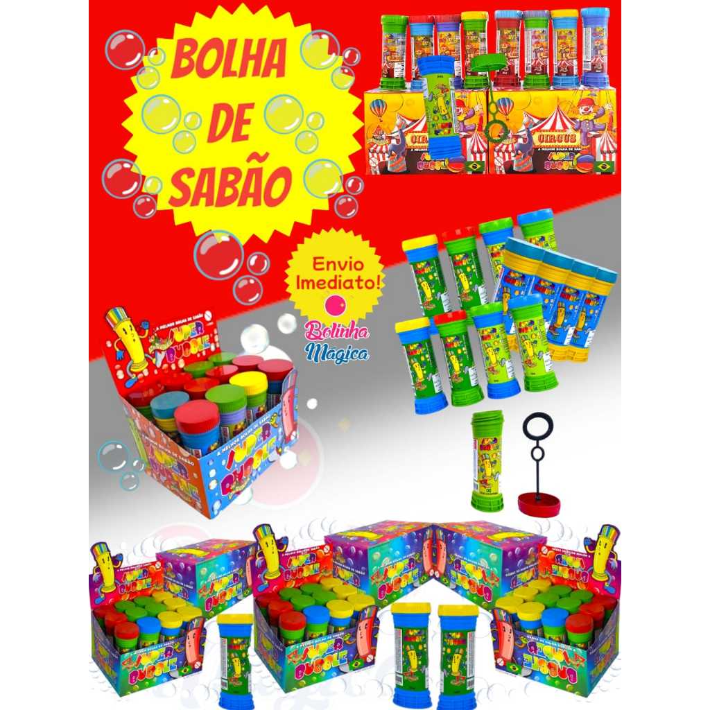 1 Bolha De Sabao Para  Kit Festa Lembrancinha Aniversario Prenda Quermesse  novo