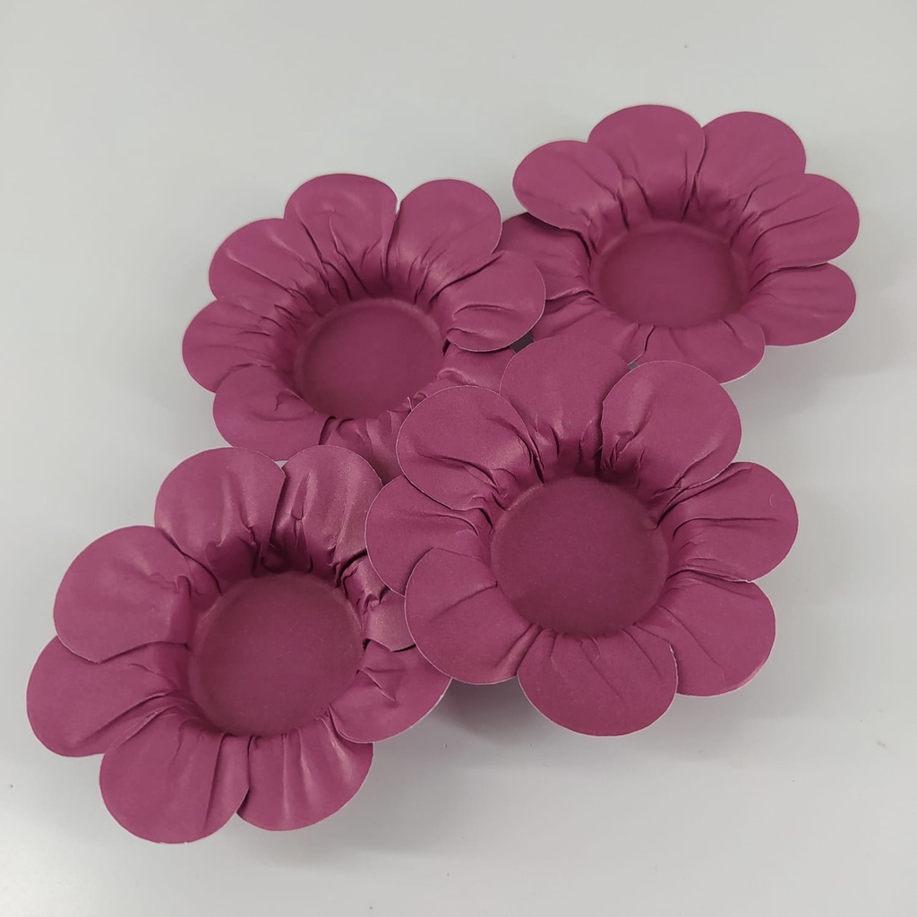 50 Forminhas MARGARIDA MARSALA Para Doces Finos de Casamentos e Aniversários e Debutantes Decorativos