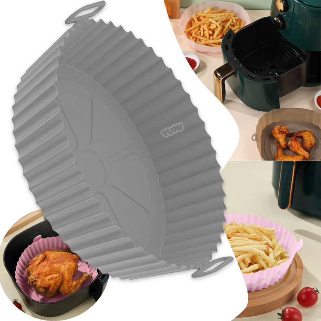 A Melhor Forma de Silicone Flexível para Fritadeira Air Fryer Forno e Microondas Lavável Grossa 80g + Resistente + Durável