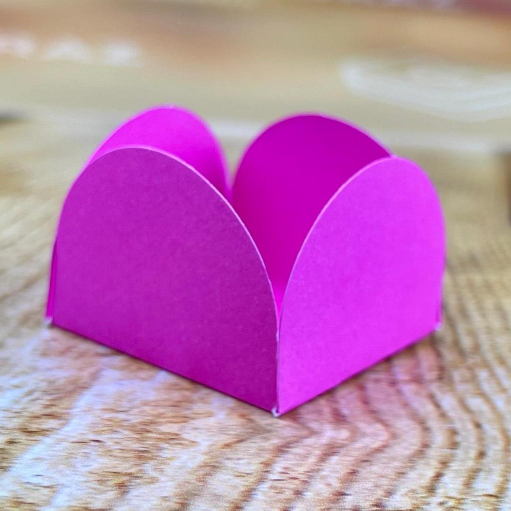 50~350 Forminhas Para Doces Rosa Chiclete 4 Pétalas 10.92 (Nc Toys Simples)//