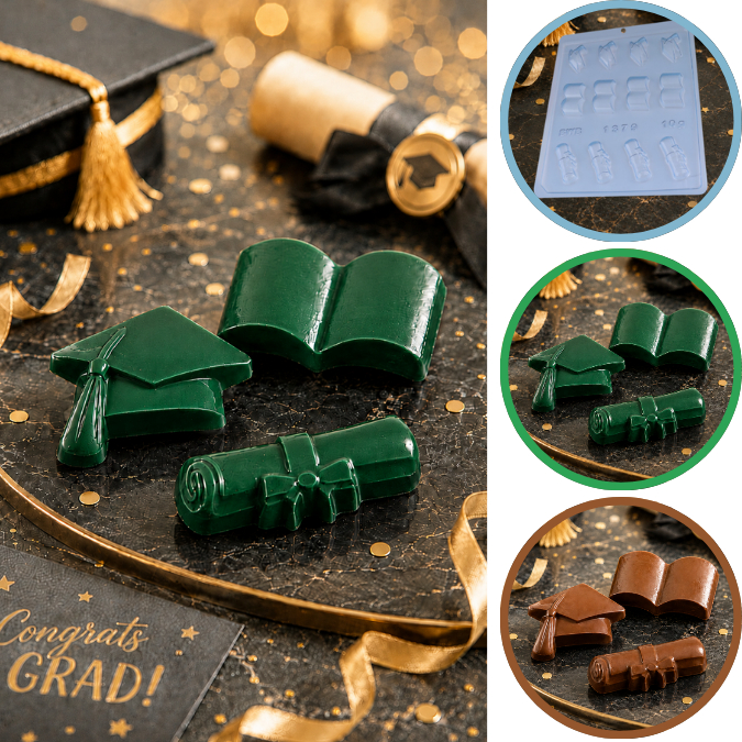 1~10 FORMA SIMPLES FORMATURA CÓD.:1379 EM ACETATO BWB PARA BOMBOM E DOCES DE CHOCOLATE E CONFEITARIA PÁSCOA (CHOCO)