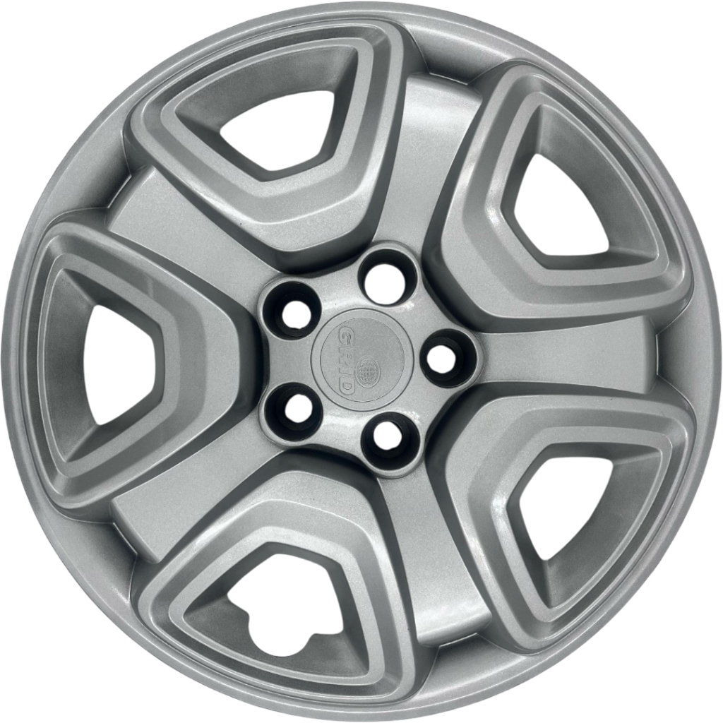 01 Calota Grid Fiat Toro Roda Aro 16 Prata 2017 2018 2019 2020 2021 Emblemas
