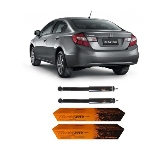 2 Amortecedor Traseiro New Civic 2012 2013 2014... G9 Cofap