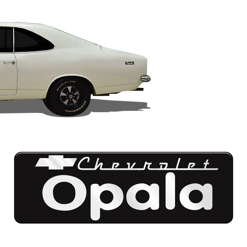Adesivo Chevrolet Opala Cromado Resinado Emblema Universal