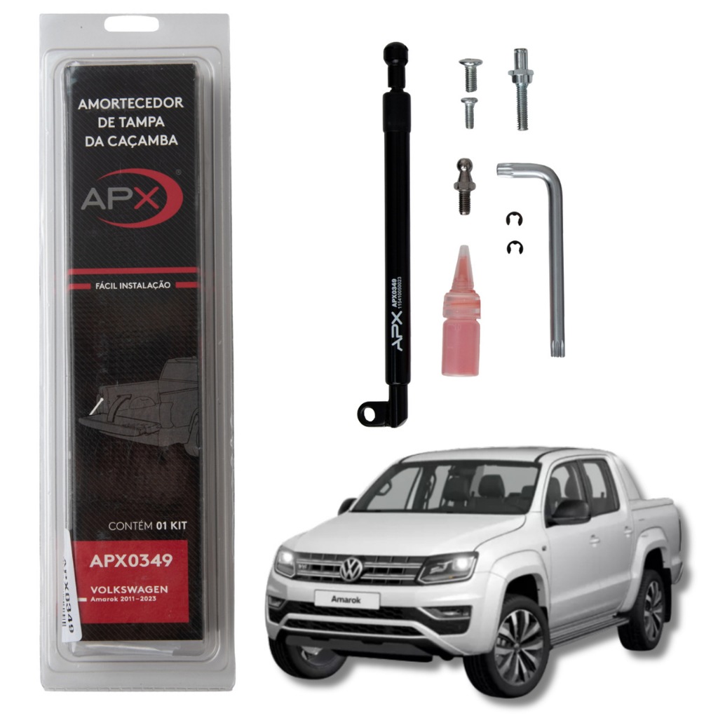 AMORTECEDOR DA CAÇAMBA TAMPA TRASEIRA VW AMAROK 2011/2023