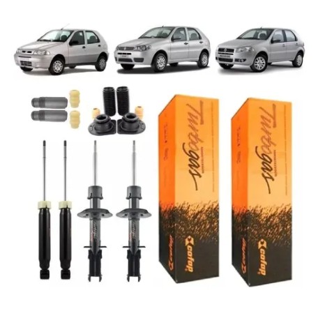 4 Amortecedor + Kit Dianteiro +traseiro Palio Fire 2009 2010