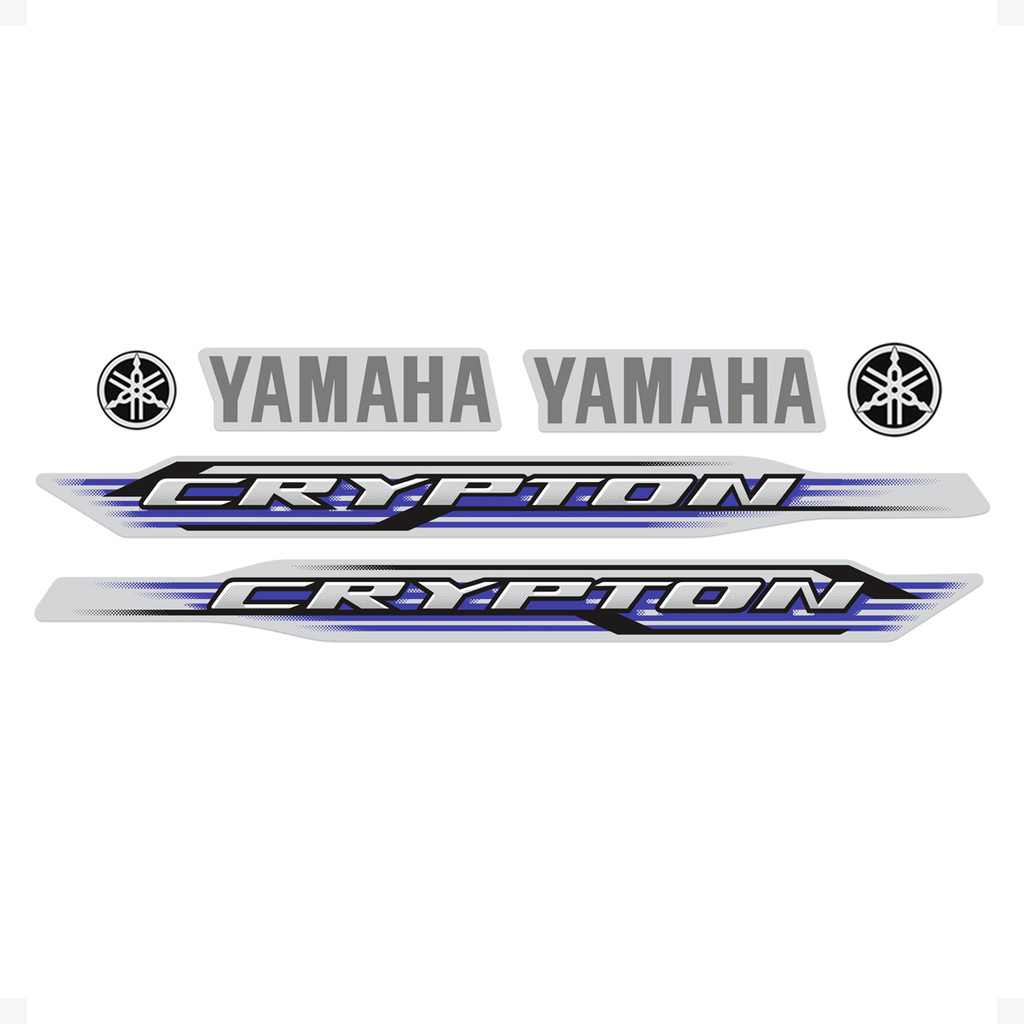 Adesivos Compativel Yamaha Crypton 2012 Moto Prata + Logos