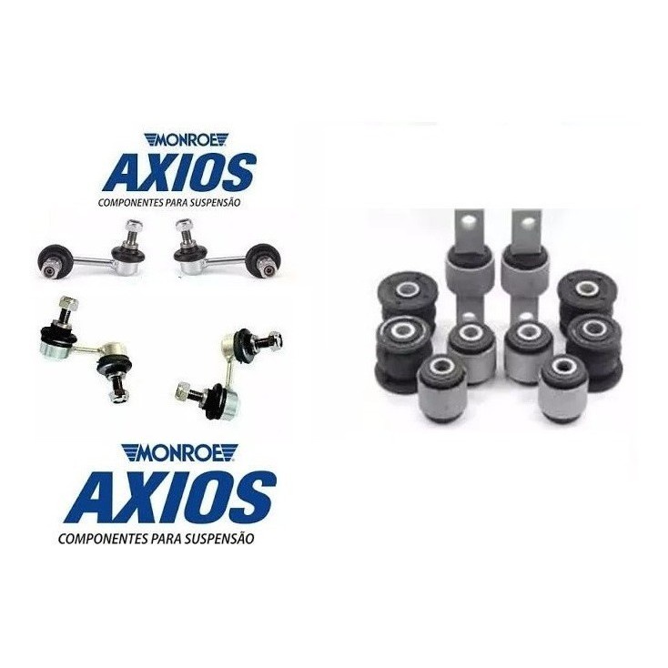10 Buchas Traseiras + 04 Bieletas Axios  Honda Civic 01 A 05
