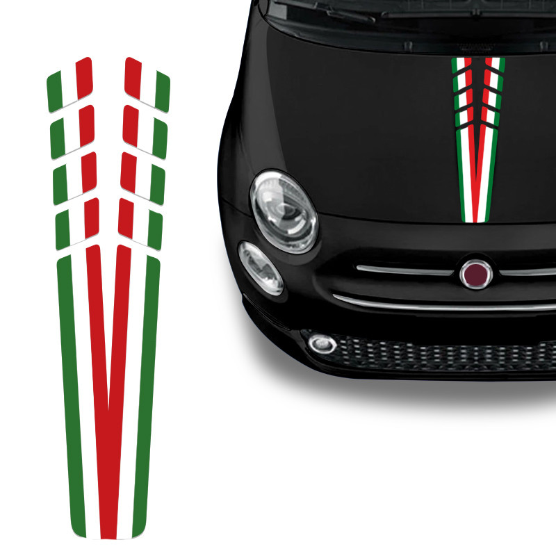 Adesivo Do Capo Fiat 500 Italia Personalizado Decorativo