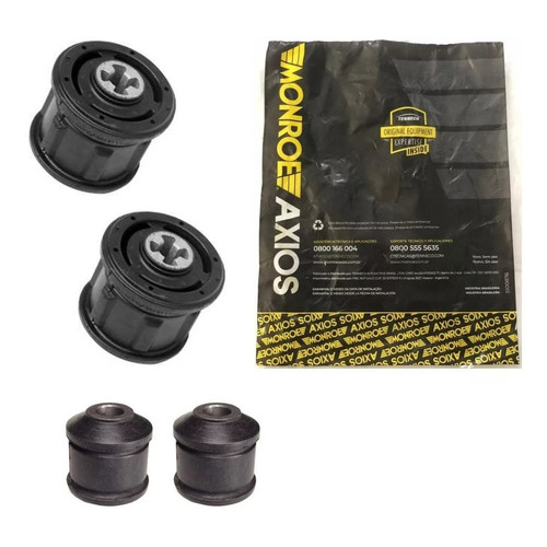 4 Buchas Eixo Traseiro Ford Ka Fiesta Bucha Amortecedor