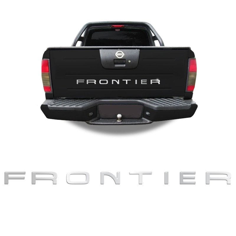 Adesivo Tampa Traseira Compativel Frontier 2002/2007 Cromado