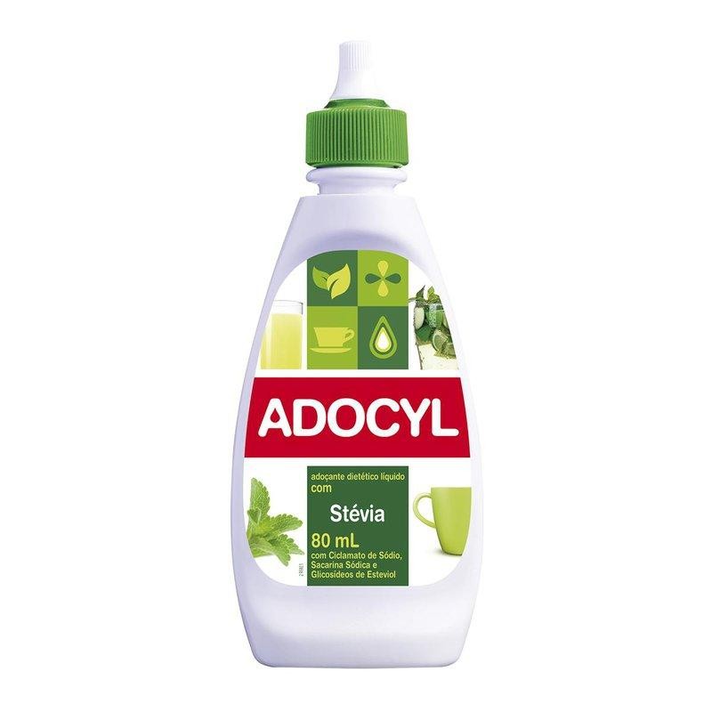 Adoçante Líquido Dietético Adocyl com Stevia 80ml