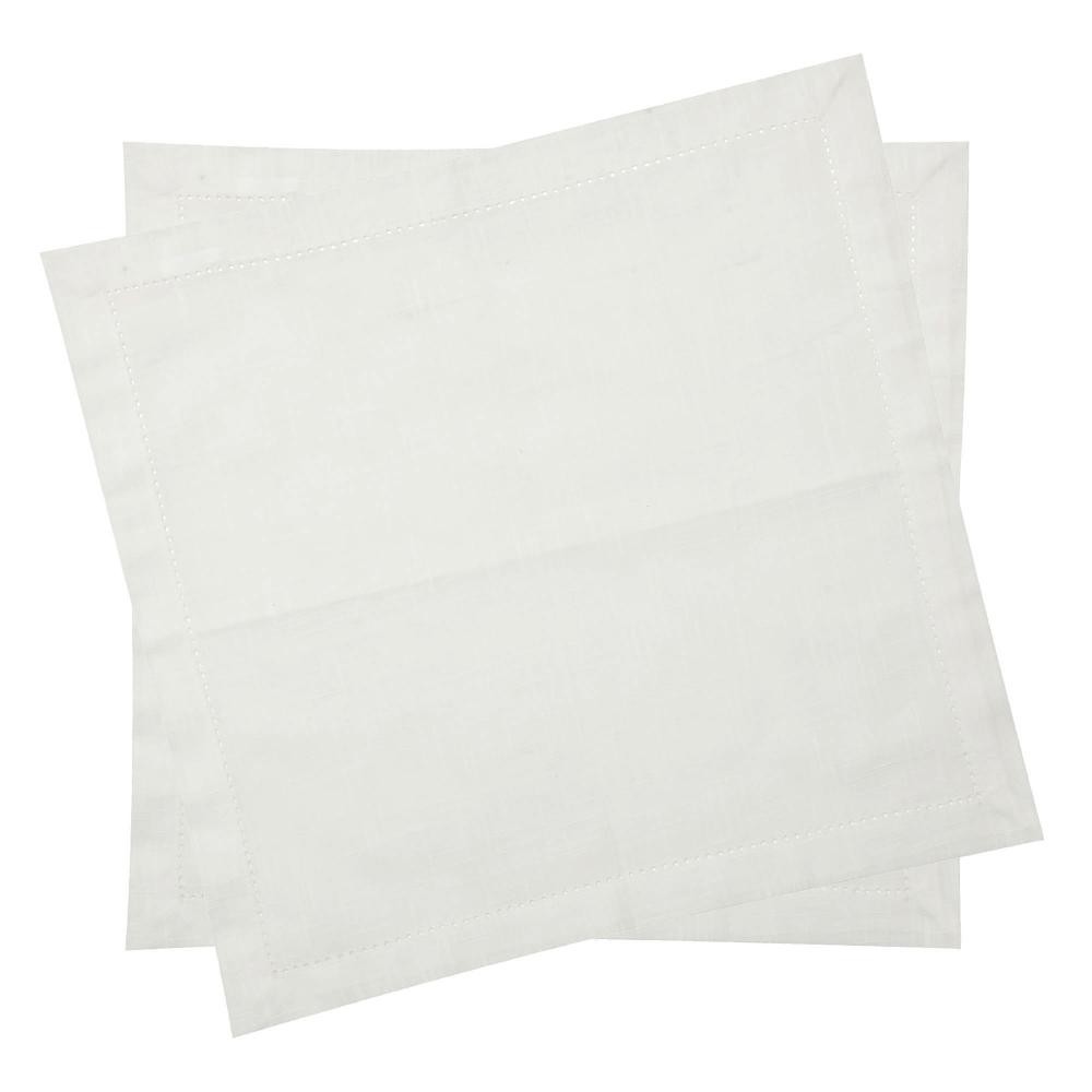 2 Guardanapos Ponto Ajour Wolff Luxode Algodão Off White