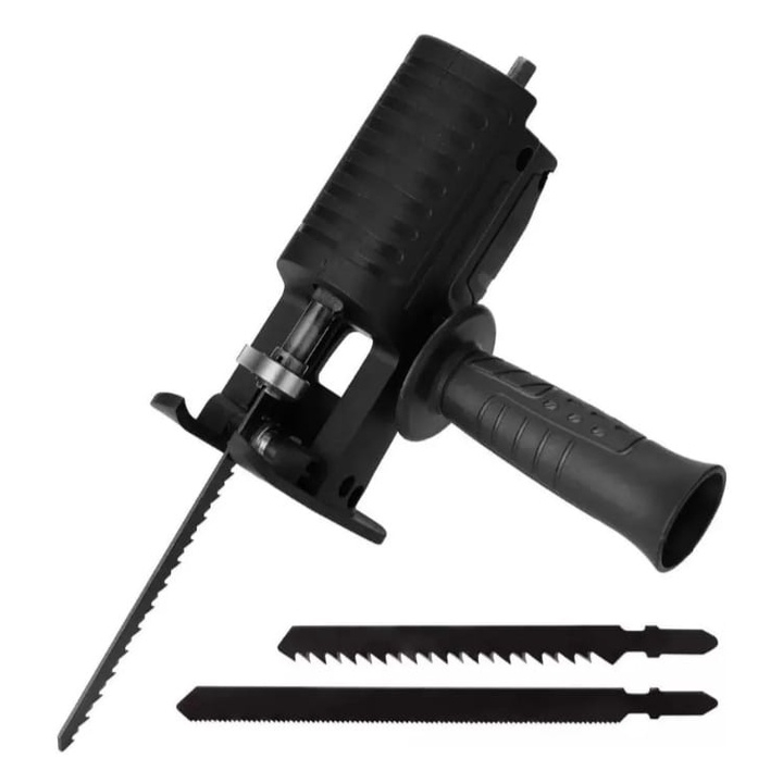 Adaptador de Serra Tico-Tico Alternativo Portátil Com Lâmina de Serra Elétrica Broca Elétrica Modificada.(Obs:Não acompanha parafusadeira)