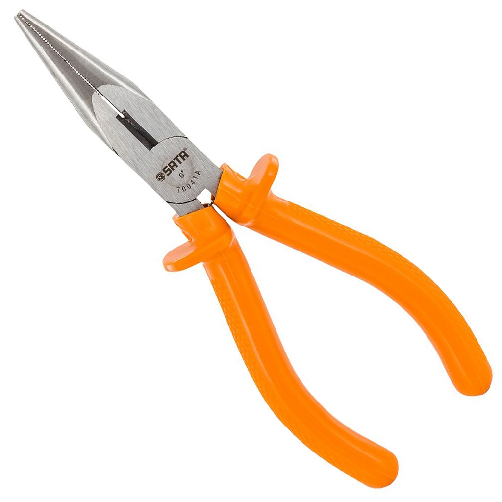 Alicate Bico Meia Cana 6" Sata Isolado 1000V Reto ST70041AST